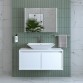 Banos Banyo Roomart Lavabolu Mat Beyaz Mdf 100 Cm Banyo Dolabı