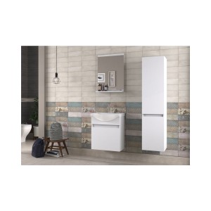 Biani Buca 55cm Beyaz Banyo Dolabı